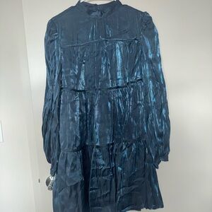 Vici Metallic Blue Dress